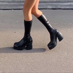 Naked Wolfe - Impact Black Boots